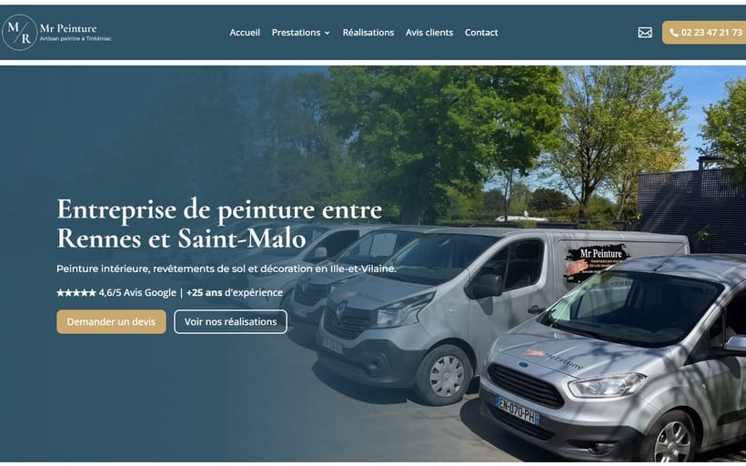 Site de Mr Peinture, peintre à Tinténiac